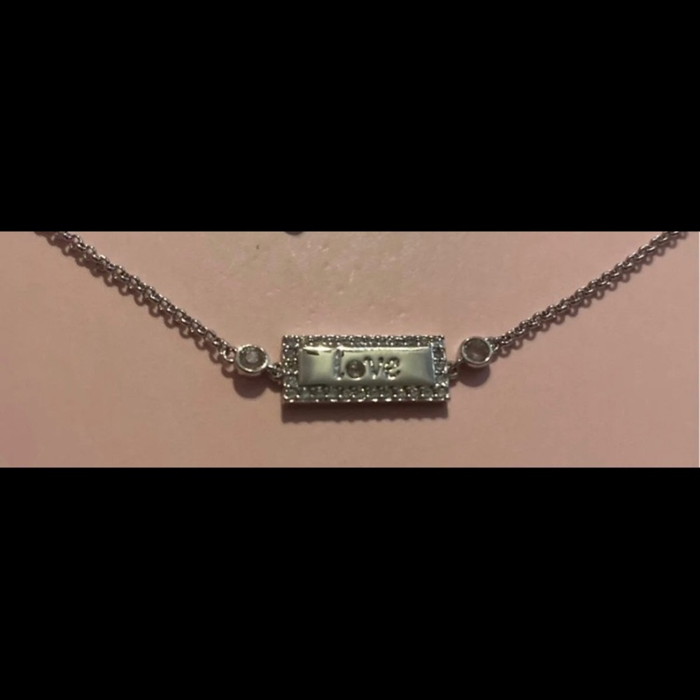 FIRST OFFER GETS IT Beautiful lab created rose quartz “love” bracelet